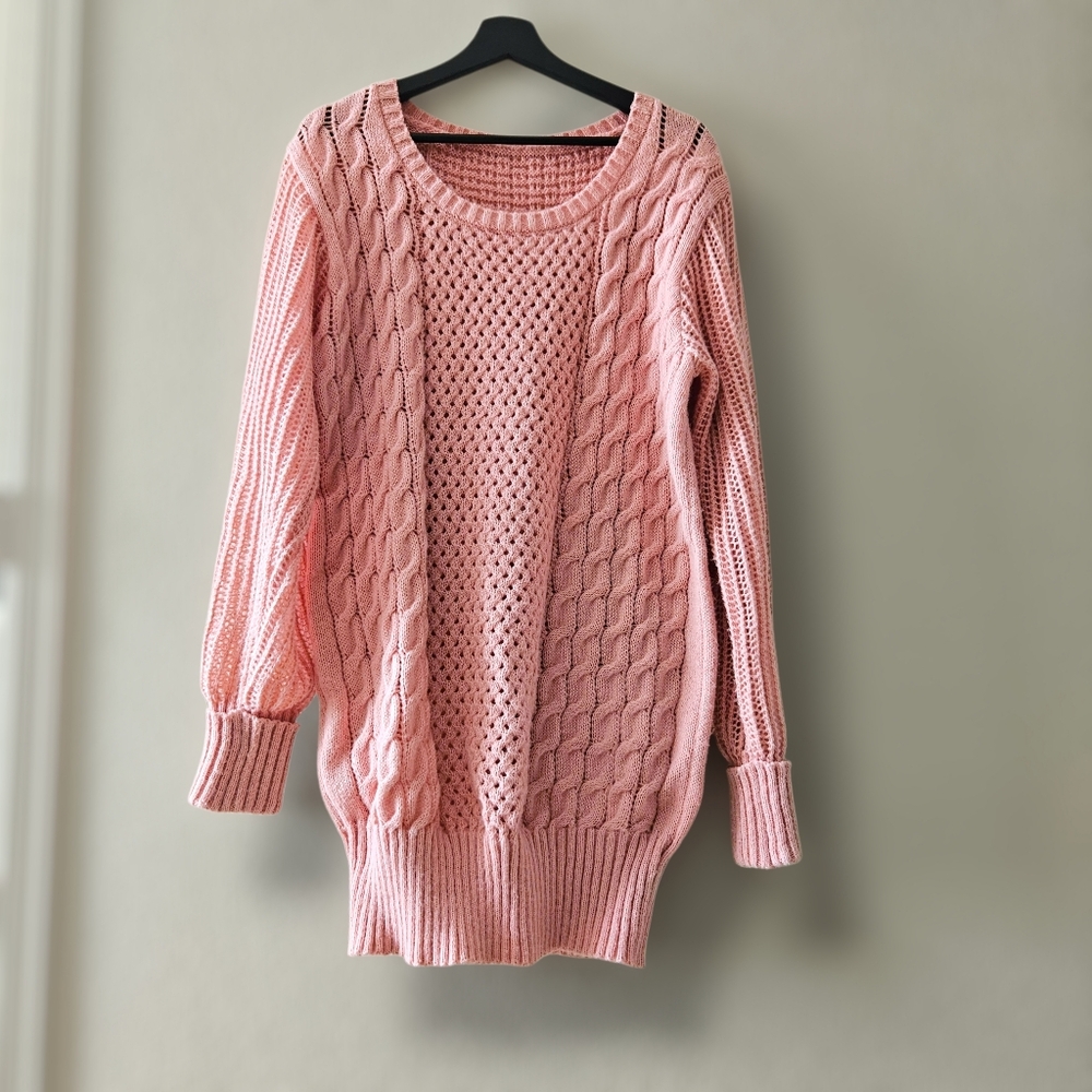 Free People Oversized Cable Knit Sweater